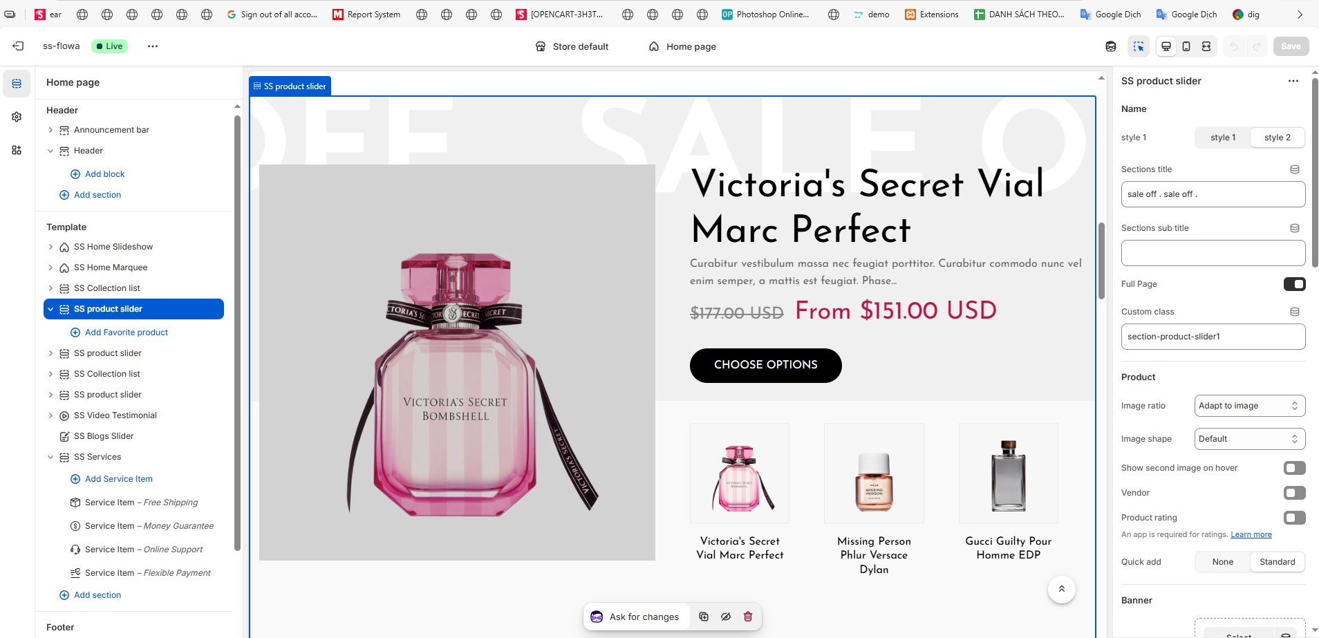 Home Collection Slider