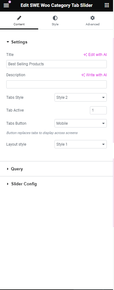 SWE Woo Category Tab Slider